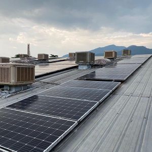 Re roofing of a Solar roof , Garment factory – Kuruvita